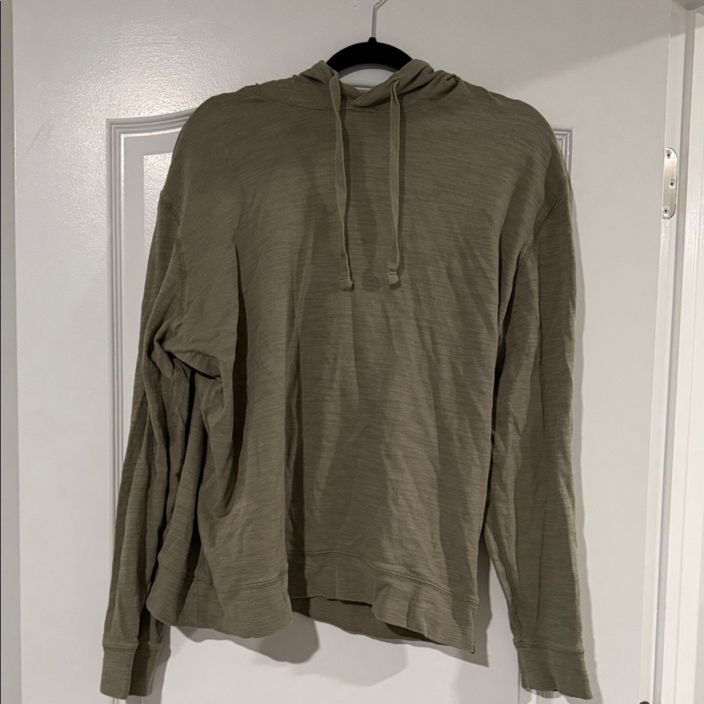 Faherty Olive Hoodie Long-Sleeve Pullover